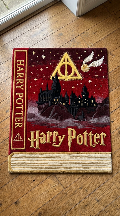 Hogwarts House Book Rug