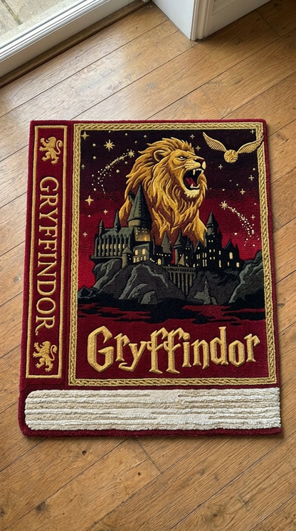 Hogwarts House Book Rug